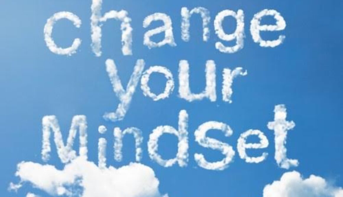 43536929 - chang your mindset cloud word on sky